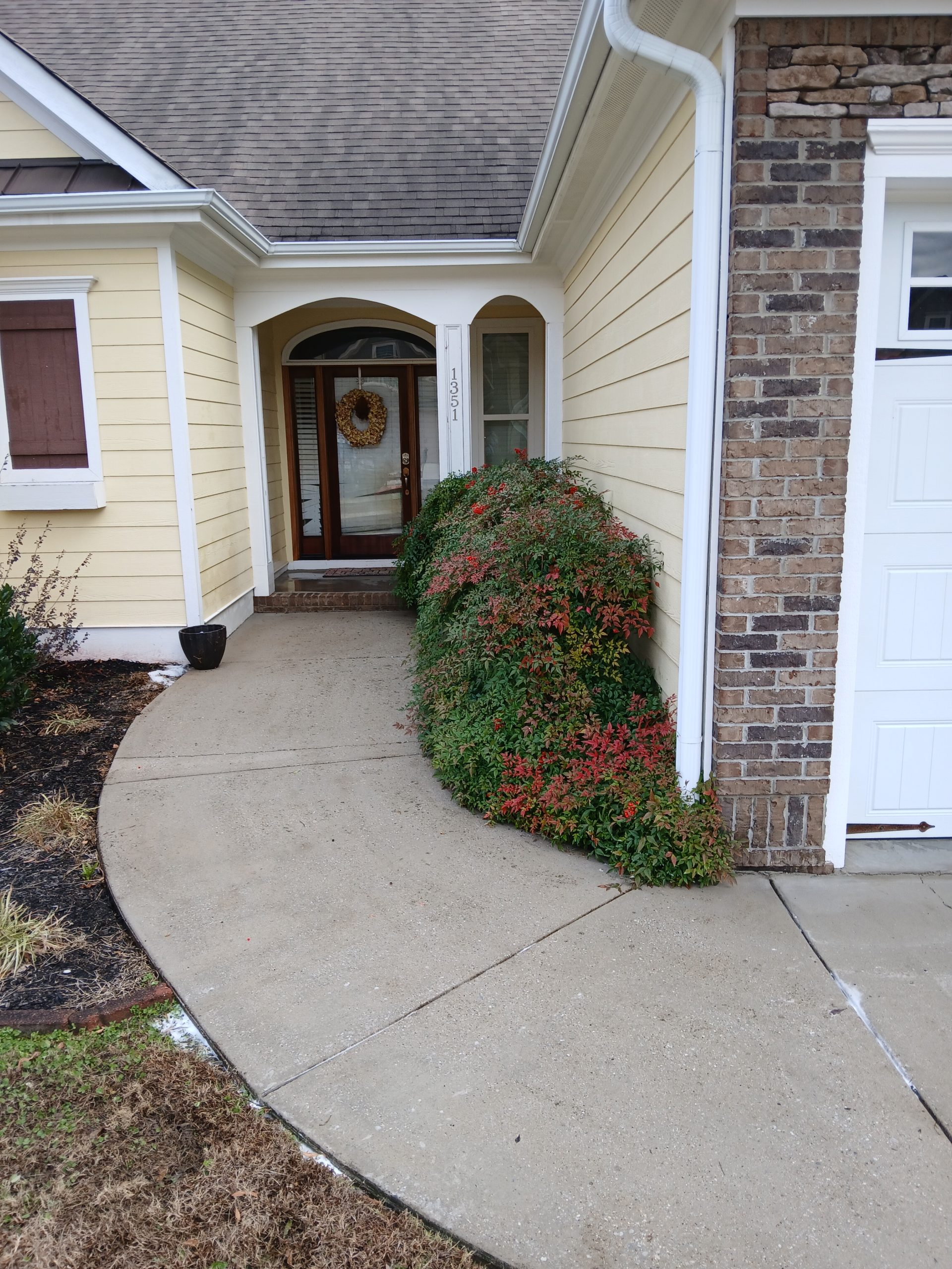 Concrete cleaning after